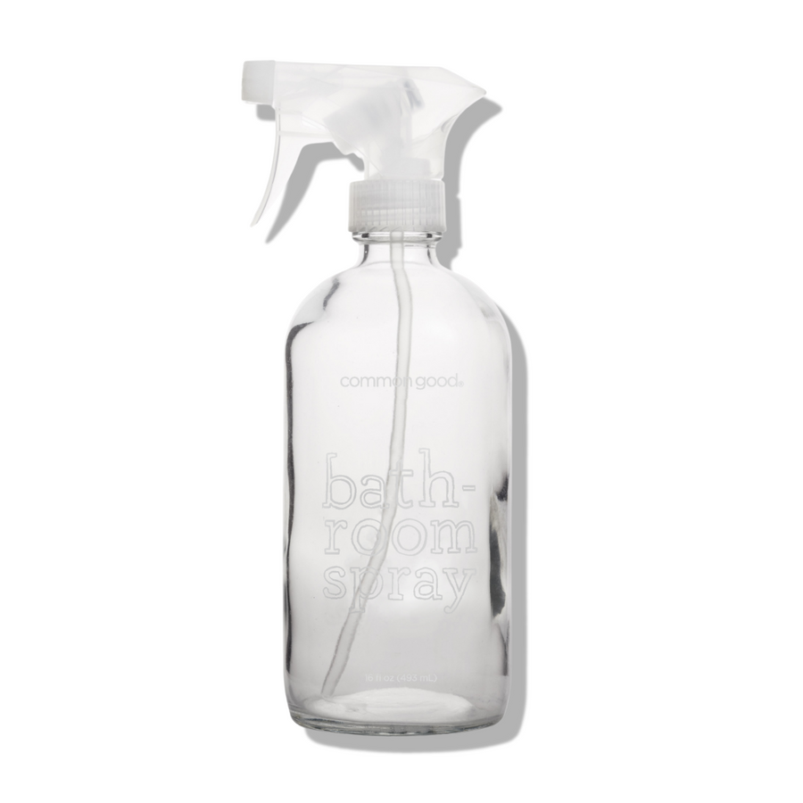 Bathroom Cleaner Empty Glass Bottle, 16oz
