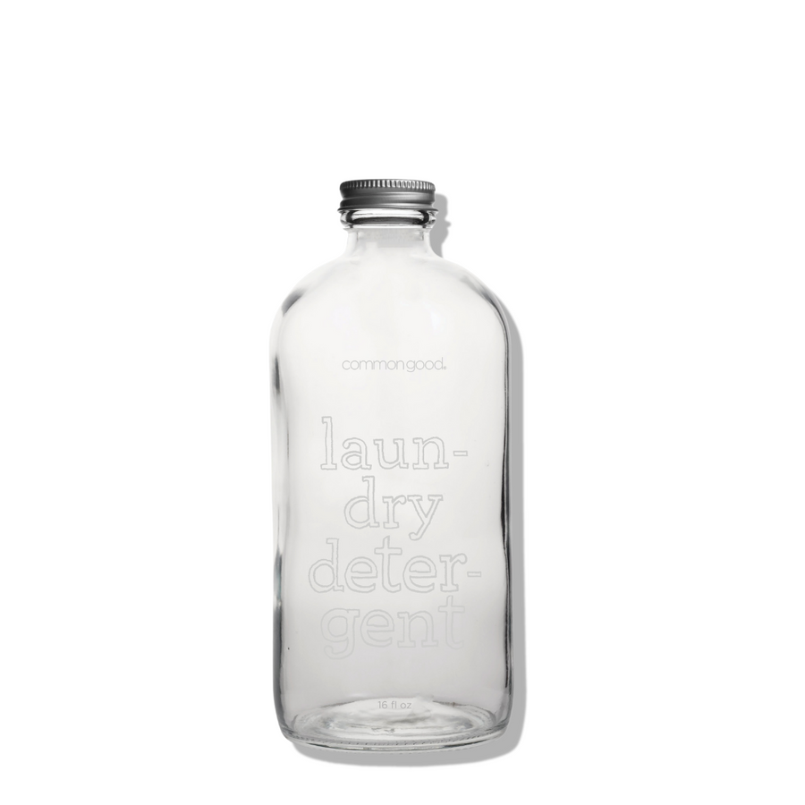 Laundry Detergent Empty Glass Bottle, 16oz