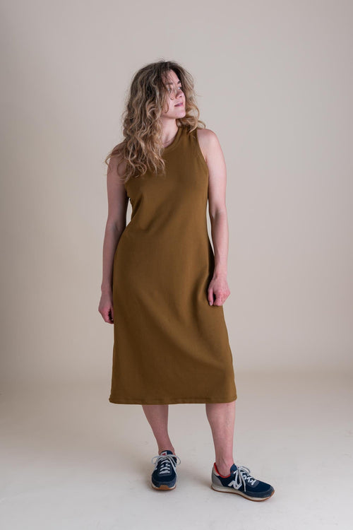 Serena Dress in Almond