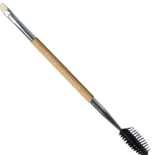 Eco-Friendly Double-Sided Bare Wood Brow & Mascara Brush