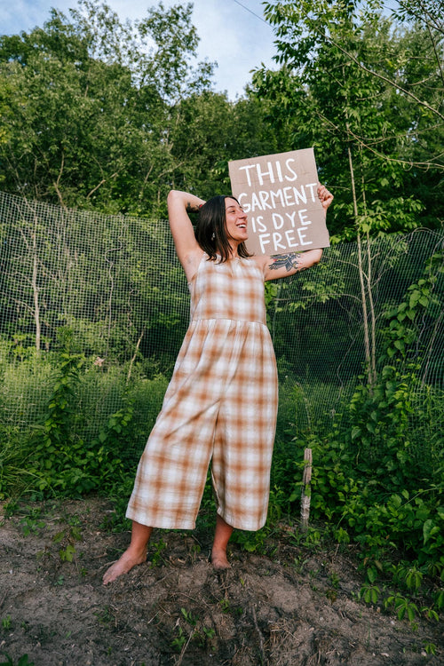 Foxfibre® Backyard Jumpsuit in White Pine