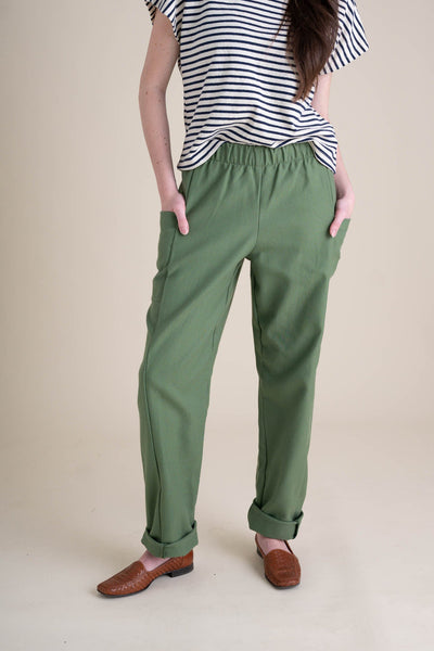 Cinema Pants in Leaf Green