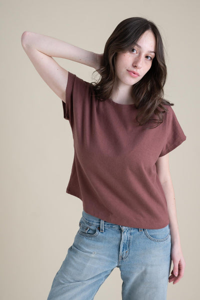 Saturday Tee in Russet