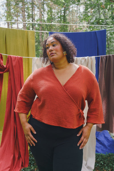 Artemis Top in Saffron