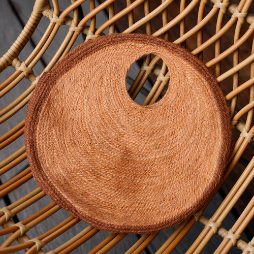 SOLO WALNUT Jute Bag In Brown