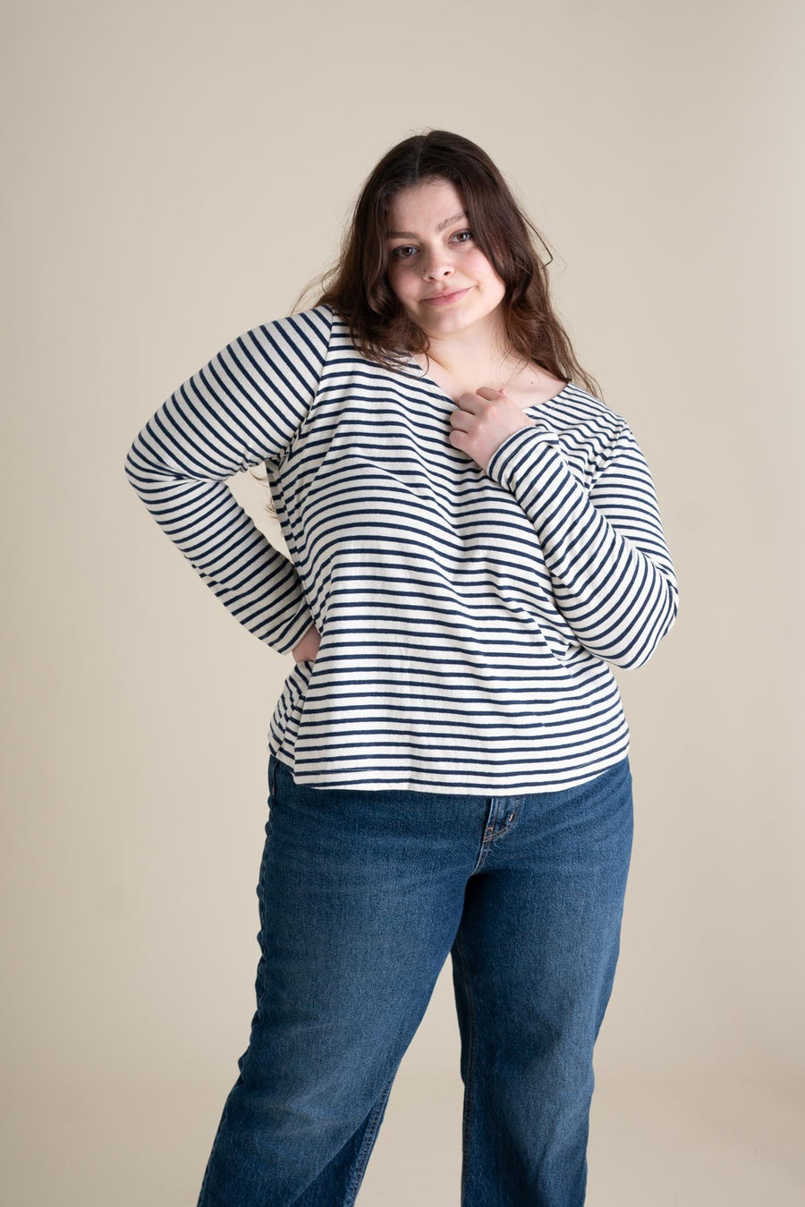 Riverside Scoop Top in Coastal
