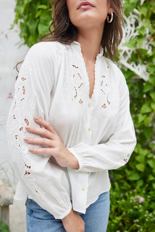 Camilla Blouse in Off White