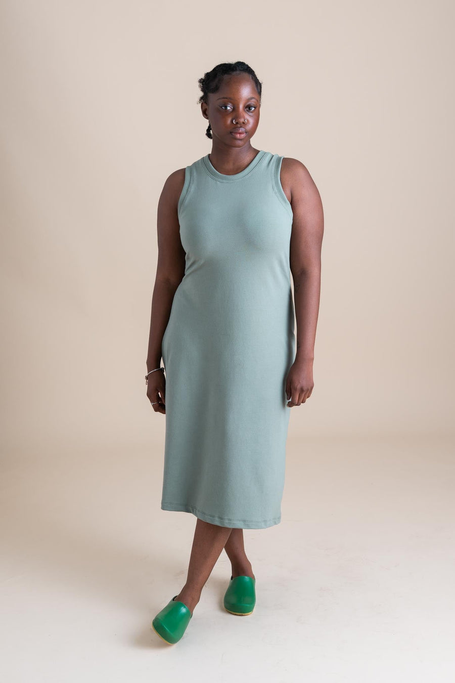 Serena Dress in Pistachio