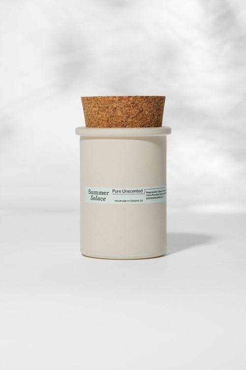 Pure Unscented Tallow Candle – Regenerative Suet & Beeswax | 6 oz