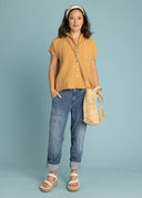Good Boyfriend Linen Short Sleeve Shirt - Baked Clay