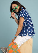 Good Boyfriend Short Sleeve Shirt  Gingham Picnic - Coastal Blue