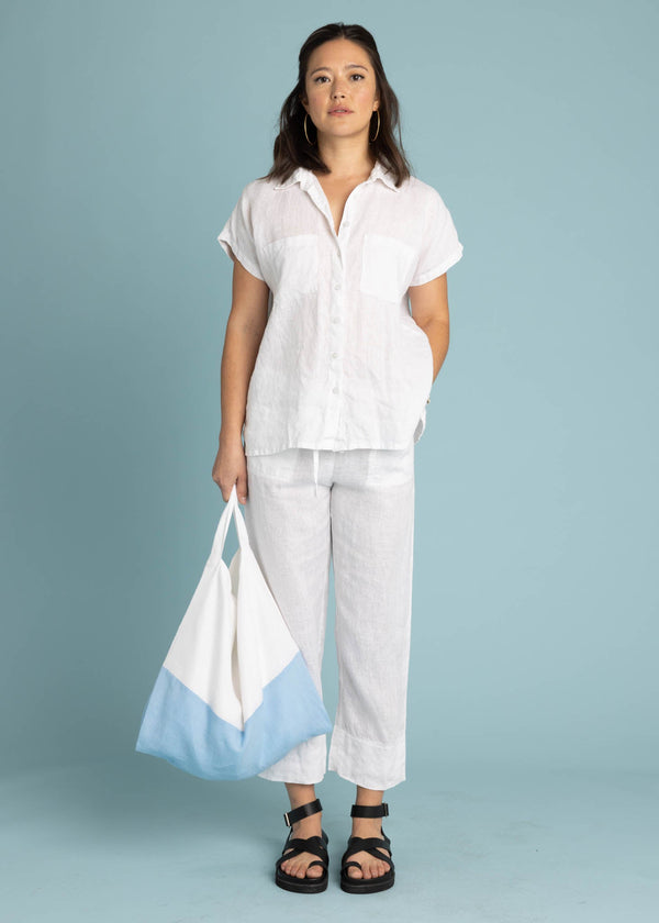 Marina Pant - Linen Creme White