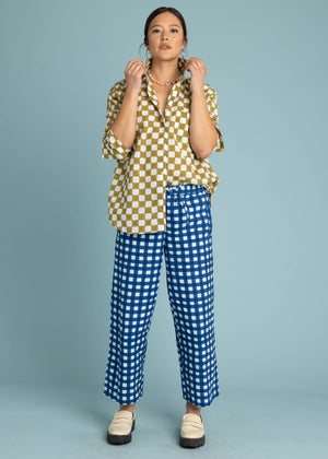 Shore Pant - Gingham Picnic Coastal Blue