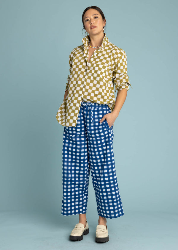 Shore Pant - Gingham Picnic Coastal Blue