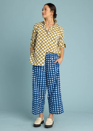 Shore Pant - Gingham Picnic Coastal Blue