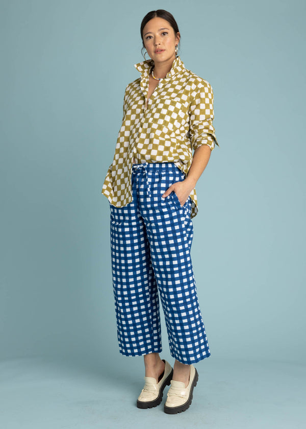 Shore Pant - Gingham Picnic Coastal Blue