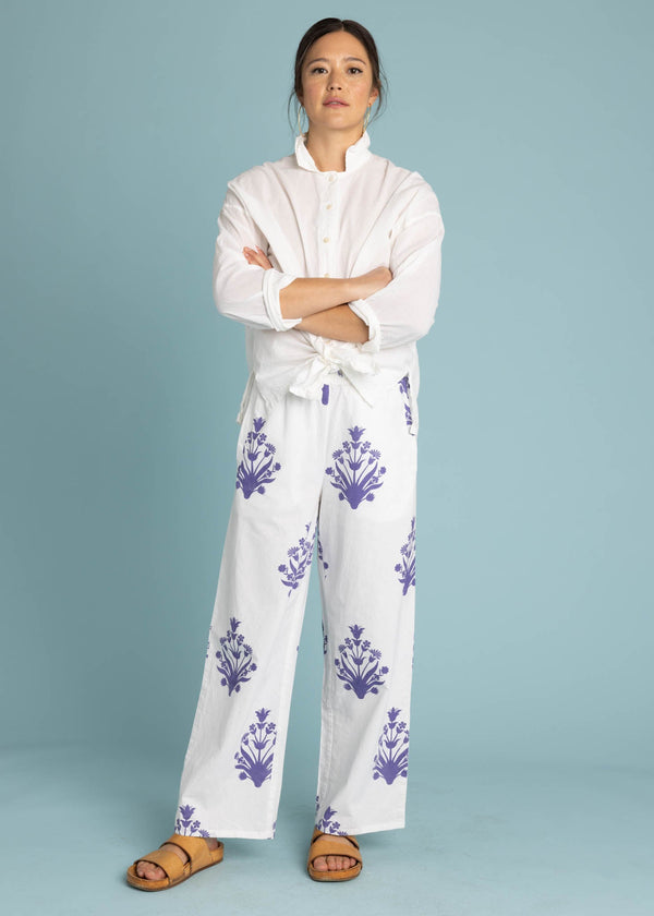 Shore Pant - Cameo Floral Coastal Purple