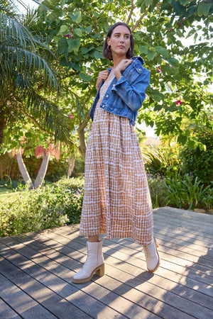 Hamptons Dress - Messy Dot Baked Clay