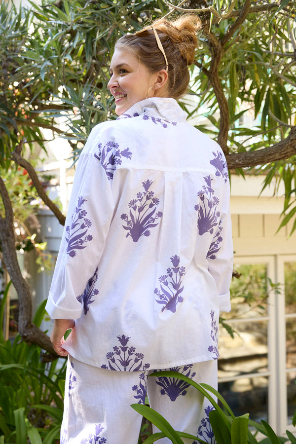 Shore Pant - Cameo Floral Coastal Purple