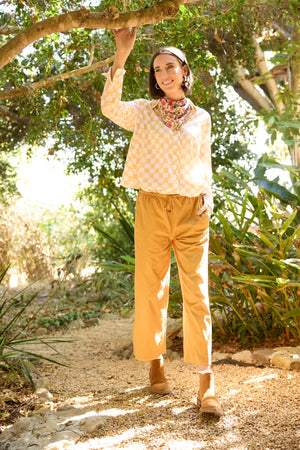 Good Boyfriend Shirt - Checkerboard Natural