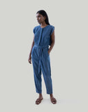 Summer Jive Jumpsuit in Blue Denim