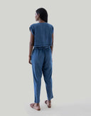 Summer Jive Jumpsuit in Blue Denim