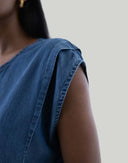 Summer Jive Jumpsuit in Blue Denim