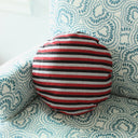 Lurik Round Striped Decorative Round Pillow Cover 16