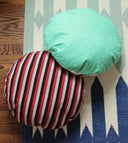 Lurik Round Striped Decorative Round Pillow Cover 16