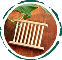 Bamboo Soap Bar Dish. Eco-Friendly