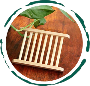 Bamboo Soap Bar Dish. Eco-Friendly