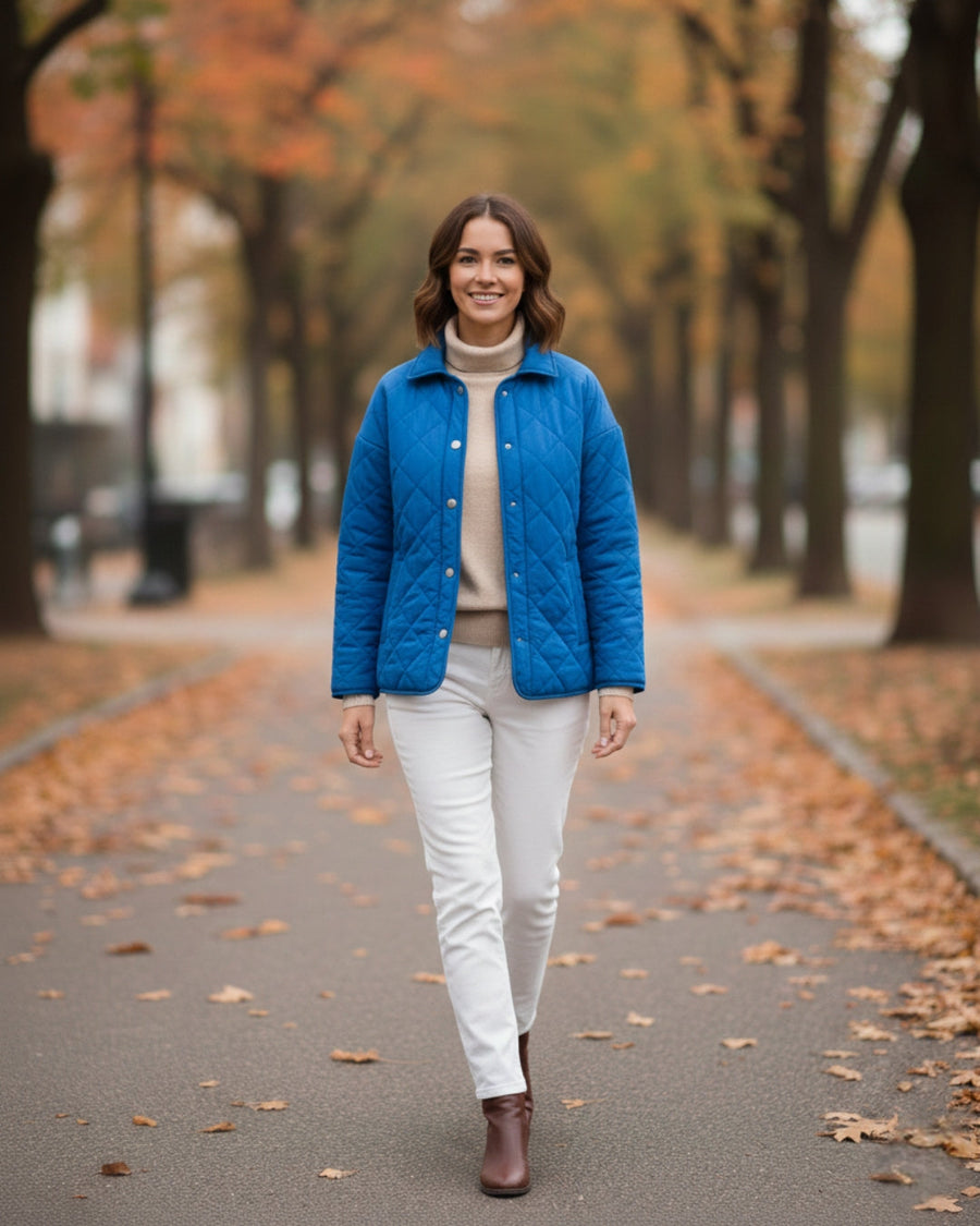 Countryside Quilted Jacket - Cobalt PRE-ORDER