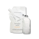 Laundry Detergent Refill Pouch and Glass Bottle Set