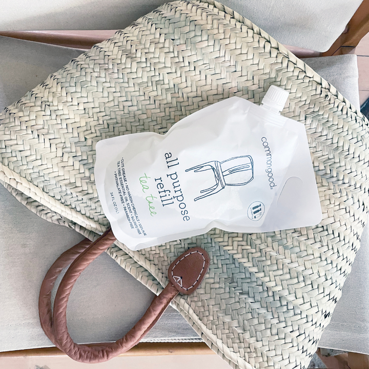 All Purpose Cleaner Refill Pouch and Glass Bottle Set