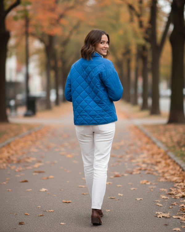 Countryside Quilted Jacket - Cobalt PRE-ORDER