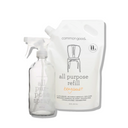 All Purpose Cleaner Refill Pouch and Glass Bottle Set