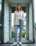 Good Boyfriend Shirt with Heart Pocket Classic White