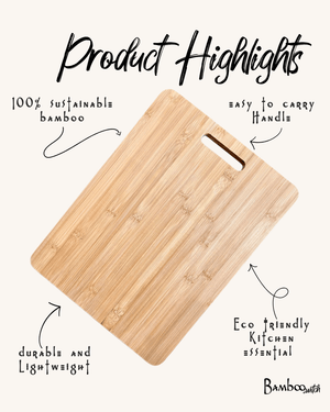 16" Bamboo Cutting Board with Handle