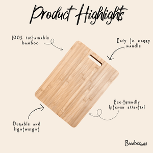 16" Bamboo Cutting Board with Handle