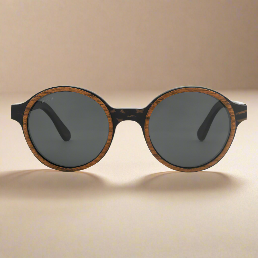 Pepe – Iconic Round Wood Sunglasses