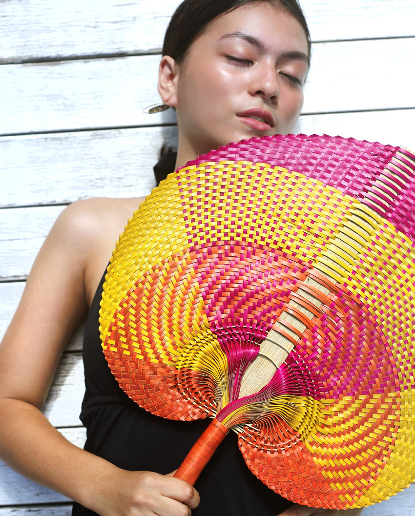 Balinese Woven Hand Fan 