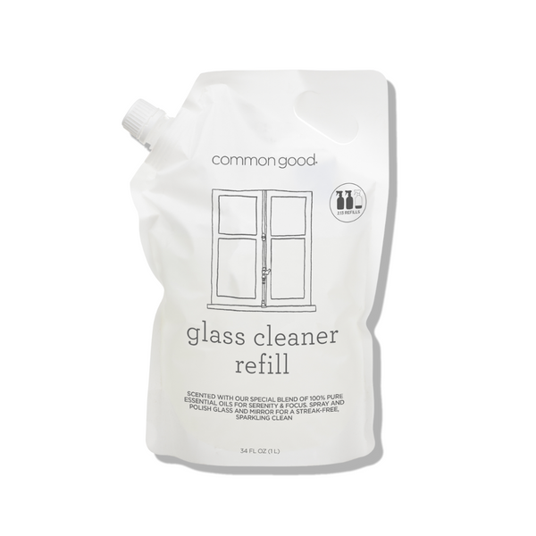 Glass Cleaner Refill Pouch, 34 Fl Oz