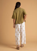Shore Pant - Totem Paisley Baked Clay & Olive Oil