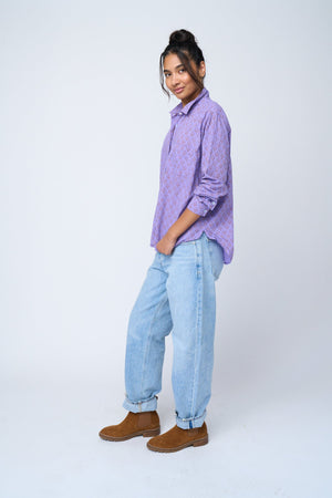 Good Boyfriend Shirt - Sunflower Overdye Lavender