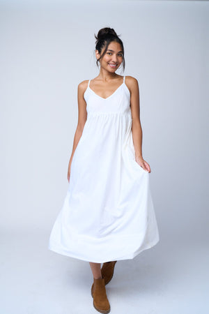 Hamptons Dress - Natural White