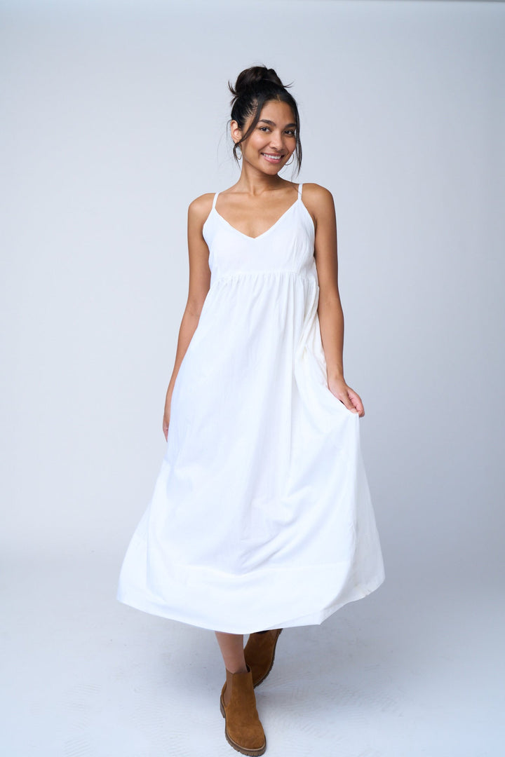 Hamptons Dress - Natural White