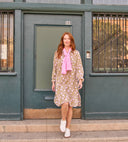 Good Boyfriend ShirtDress - Floral Escape Olive Oil/Lavender