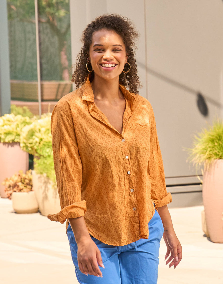 Good Boyfriend Shirt - Sunflower Overdye Marigold