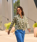 Good Boyfriend Shirt - Chatsworth Trellis Green