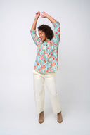 Good Boyfriend Shirt - Watercolor Floral Glacier Blue